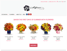 Tablet Screenshot of hoffmansflowerland.com